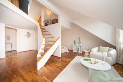 Bestlage Isarvorstadt/Gärtnerplatz. Helle, einzigartige 3,5-Zi.-Maisonettewhg. im herrlichen Altbau.