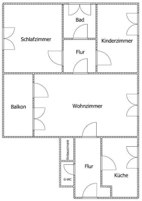 Großzügige 3-Zimmer-Wohnung in Ludenberg