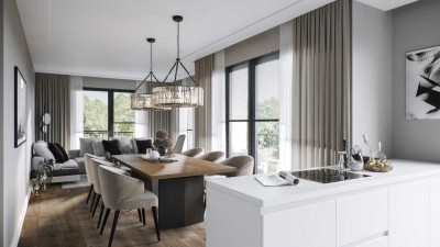 Eschenpark - Penthouse mit Charakter! Exklusive Wohnkultur zwischen Wald und Rhein