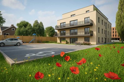 Moderne Neubauwohnung im Effizienzhaus-40-Standard