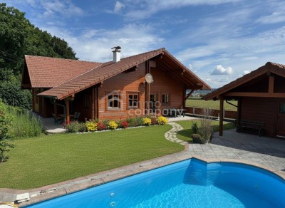 Schönes Wohnhaus in Timelkam mit Gartenhaus, Pool, Sauna und Homeoffice, top gepflegt!