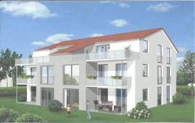 Penthouse 85qm, 3 Zi.,  große Dachterrasse, Carport, Parkett