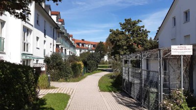 vermietete 1 Zi.-Whg. (Erbpacht) - Küche mit Fenster, Terrasse, TG in 85570 MARKT SCHWABEN