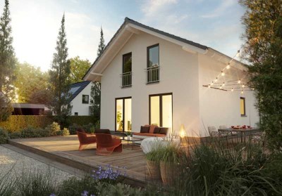 Ein Nest mit Herz – nach Ihren Wünschen und Bedürfnissen, massiv gebaut. Bauplatz real.