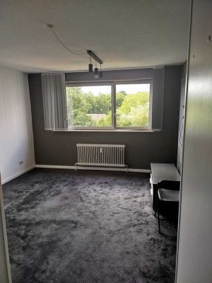 1-Zimmer-Wohnung mit Küche, Einbau-Kleiderschrank, großer Kühlschrank, Badewanne
