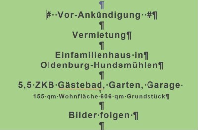 Einfamilienhaus 5,5 ZKB Garten, Garage, 5,5 km in die Innenstadt