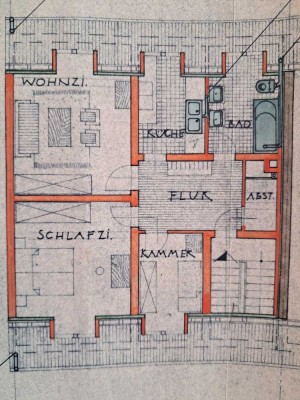 2,5 Zimmer Mansardenwohnung in ruhiger Lage