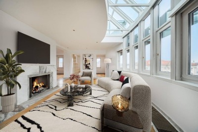 EXKLUSIVE DACHGESCHOSSWOHNUNG IN BESTLAGE DES 9TEN BEZIRKS MIT BLICK AUF PALAIS LIECHTENSTEIN