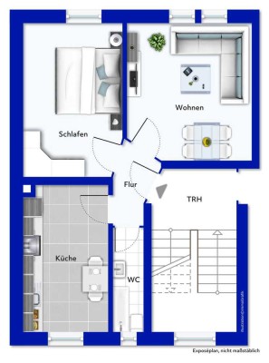 Kapitalanleger aufgepasst! 2 Zimmerwohnung in kleinem Wohnhaus