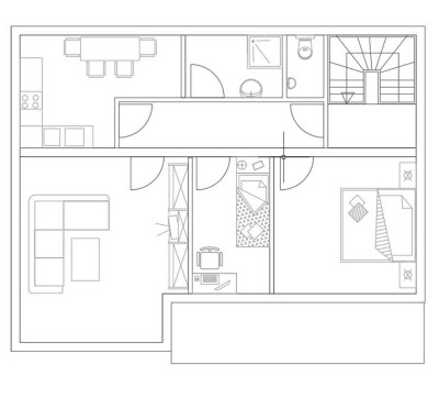 Modernisierte Wohnung mit Balkon und Einbauküche in Rosengarten