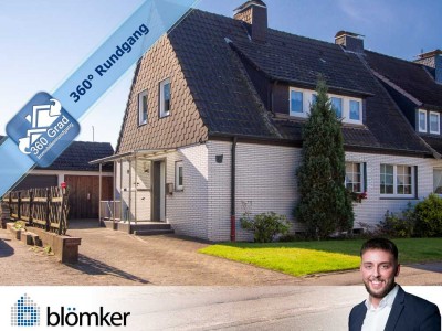 Blömker! Zweifamilienhaus mit tollem Garten und Garage in Bestlage von GLA-Rentfort!