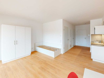 Möbliertes 1-Zimmer-Apartment mit Einbauküche und Balkon