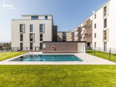 NEUBAUWOHNUNG mit Pool und Dachterrasse