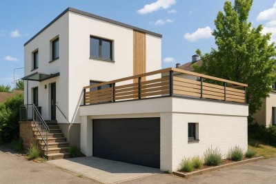 Entkerntes Reihenendhaus mit Garage, Tageslichtbad, 2 Terrassen, Balkon, 5 Zimmern und großem Keller