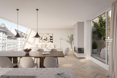 The Penthouse: Dachgeschoßapartment mit Option zum Whirlpool und Outdoorküche!