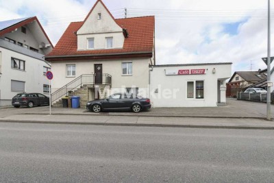 Einfamilienhaus mit großem Garten und angrenzendem Café in Bochingen (Gesamtfläche 204 qm)