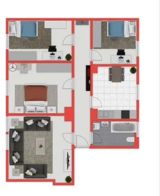 Frisch renovierte 4-Zimmer-Wohnung in Aschaffenburg – ideal für Familien, WGs & Kapitalanleger!