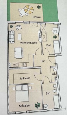 familiäre 3-Raum-Wohnung im EG in Werneuchen