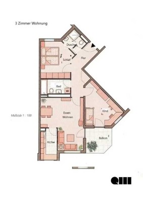 Ihr neues Zuhause in München-Freimann – 3 Zimmer, 2 Bäder & Sonnenbalkon