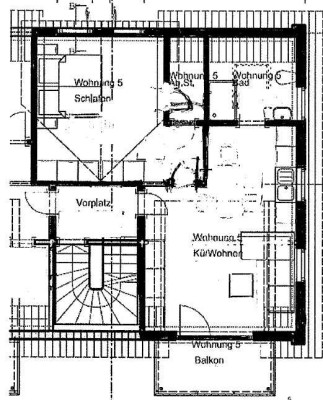 Zentrale und gepflegte 2-Zimmer-DG-Wohnung mit Balkon und EBK in Frankfurt - Höchst