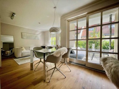 Möblierte, sanierte 1,5 Zimmer EG Wohnung mit gehobener Ausstattung inkl. TG-Stellplatz