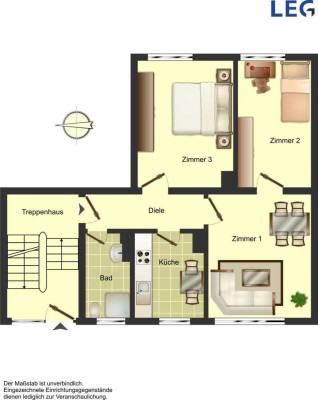 3-Zimmer-Wohnung in Bergkamen Rünthe