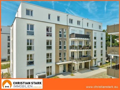 Modernes Wohnensemble:  4 Zimmer-Wohnung mit Grünblick, Einbauküche, 2 TG-Plätze!