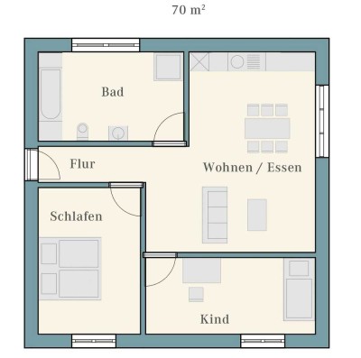 Stilvolle 3-Zimmer-Wohnung mit gehobener Innenausstattung in Mainhausen