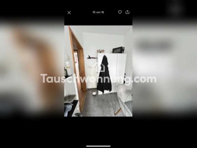 Tauschwohnung: 2 Zimmer Erdgeschosswohnung Zentrumnah mit Balkon und Garten