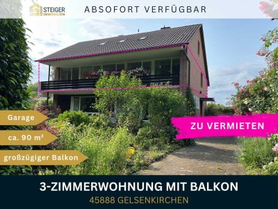 Moderne 3-Zimmer-Wohnung mit großem Balkon, Parkblick & Garage – ideal für Familien oder WGs