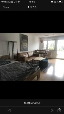 Möblierte Stilvolle, geräumige und modernisierte 1-Zimmer-Wohnung mit EBK und Stpl. in Bernhausen