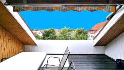 Eine schöne große Dachterrasse (Loggia) für 295.000 €