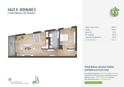 HN-OST - Exklusive 2-Zimmer-Neubauwohnung (B5)!