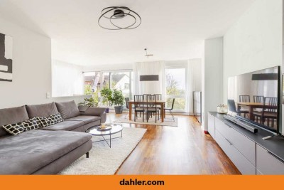 Moderne Drei-Zimmer-Wohnung mit Balkon und Blick ins Grüne