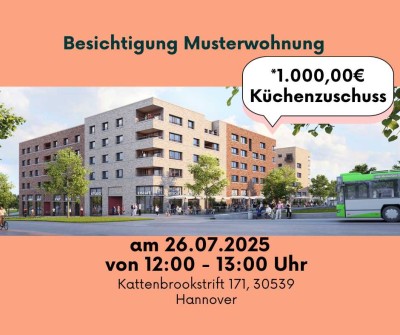 Lichtdurchflutete 3-Zimmer Wohnung mit großer Loggia