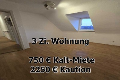 kleine 3 Zimmerwohnung - in Stuttgart West - Dachgeschoss