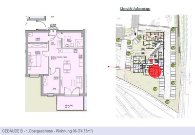 Wohnen auf der Sonnenseite! 3 - Zimmer Wohnung mit Südbalkon.