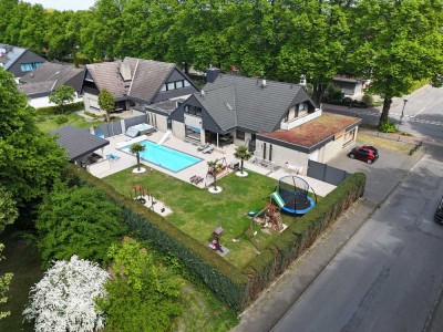 Mettingen: Großzügiges EFH mit Home-Gym, Pool & Outdoorküche