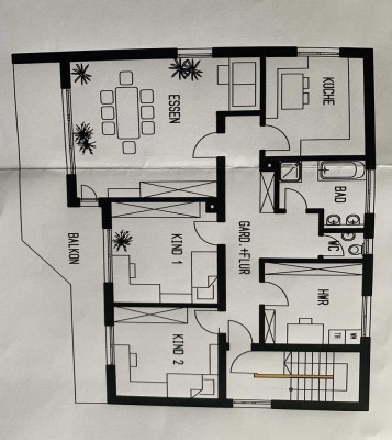 freundliche 4-Zimmer-Wohnung in Dietmannsried mit Balkon