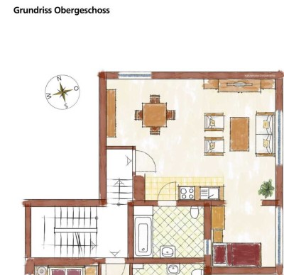 Exklusive, gepflegte 1,5-Raum-Loft-Wohnung in Karlsfeld