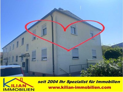 KILIAN IMMOBILIEN! 2 bis 3 ZI. ETW MIT 46 M² IM OBERGESCHOSS EINES 4-P.-HAUSES IN ROTH! GARTENANTEIL