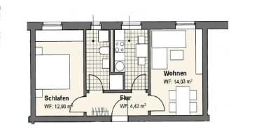 wir renovieren+++ 2-Raum Wohnung frei