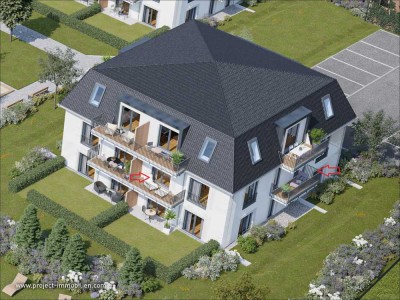 Neubau 2023 – 4 Zi. – 2 Balkone – Fußbodenheizung – Hochwertige Ausstattung - EBK