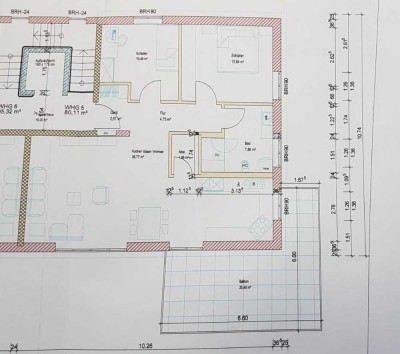 neuwertige 3-Zimmer-DG-Wohnung mit großem Balkon in Ascha