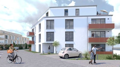 Wohnen im Stadtkern: Moderne 2-ZKB-Wohnung in Kandel mit Terrasse - Neubau