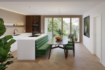 Moderne 2-Zimmer-Wohnung mit Loggia und energieeffizienter Wohnlösung