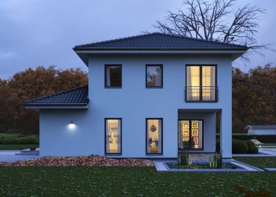 Familien-Stadtvilla mit überdachter Terrasse - inkl. Baugrundstück !!