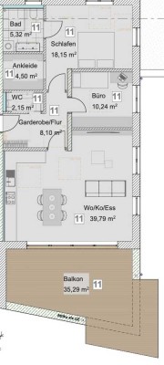 Moderne Dachgeschosswohnungen zu verkaufen - Zentrumsnahes Mehrfamilienhaus - Neubau