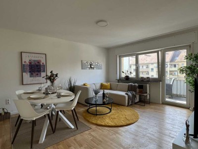 Helle 3 Zimmer Wohnung mit großem Balkon und Garage