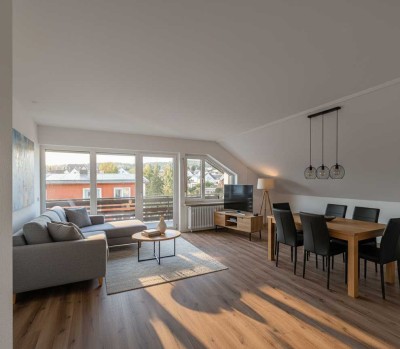Bad Bodendorf – Lichtdurchflutete, frisch renovierte 3-Zimmer-Wohnung, 2 große Balkone, Garage